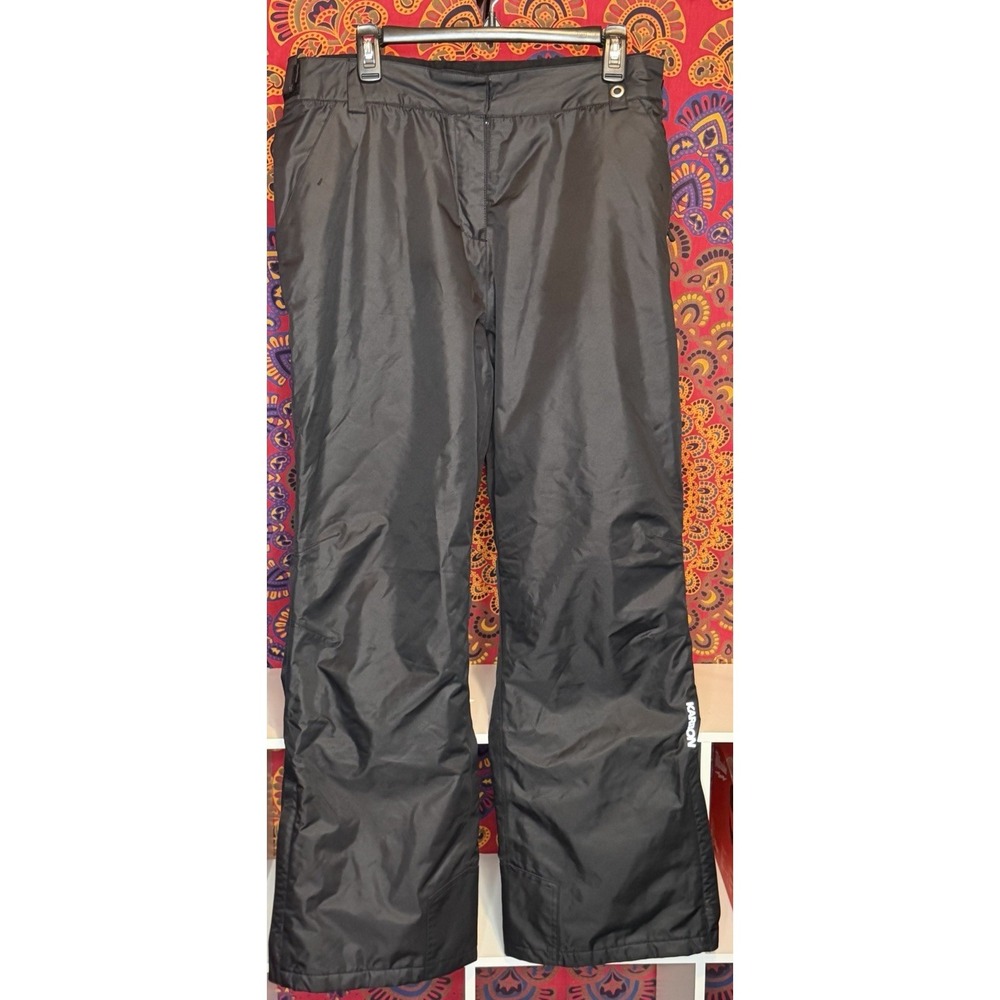Karbon Prism Insulated Womens Ski Pants Sz 14 Black Snowboarding $160
